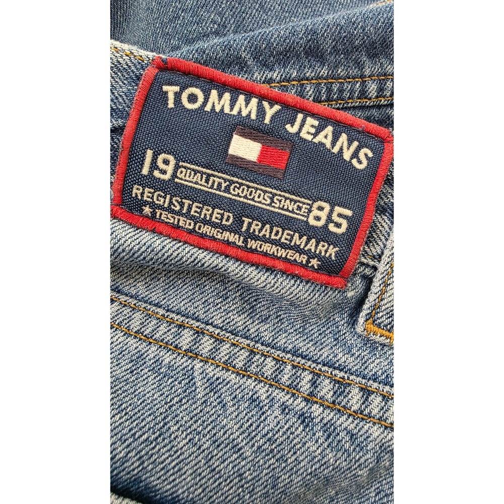 Tommy Jeans Men's Denim Carpenter Shorts Blue Medium Wash Hammer Loop Size 36 - Picture 4 of 12